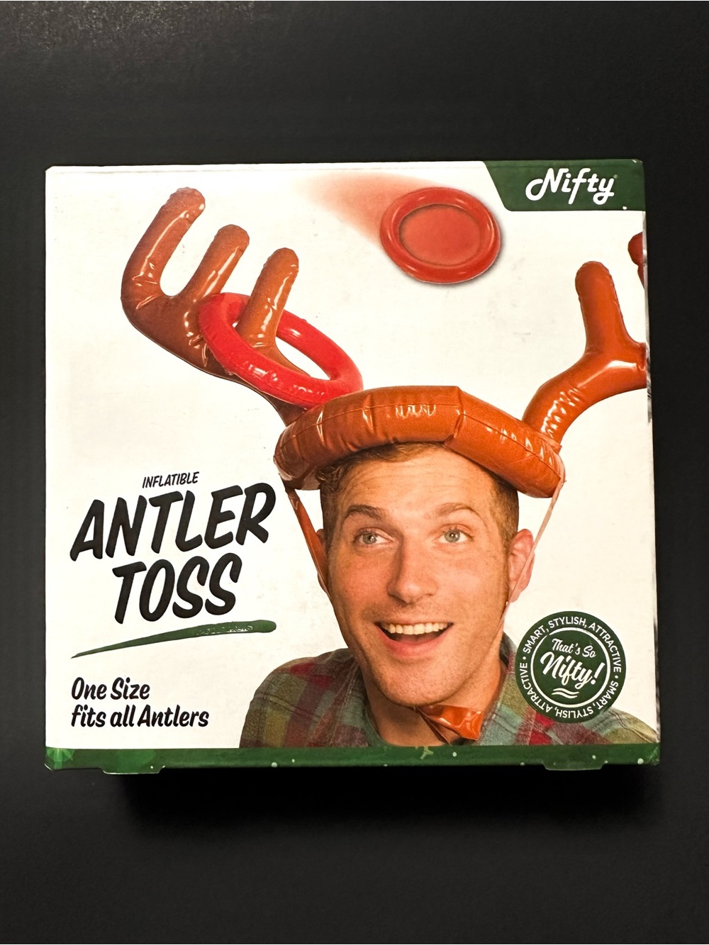 Nifty Inflatable Antler Toss Game New in Box